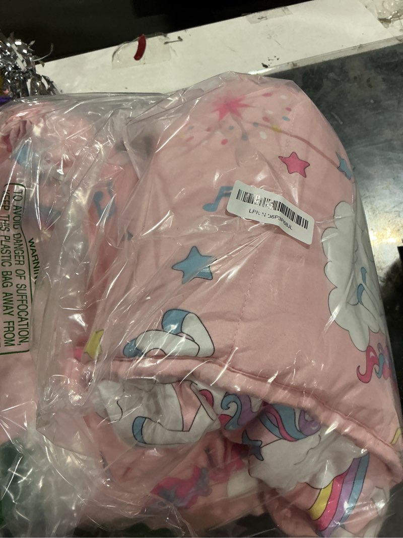 Condition photo showing As Is for toddler nap mat with pillow and blanket, extra large rolled napping mats,slumber bags for boys girls,kids sleeping bag for daycare, preschool travel camping unicorn