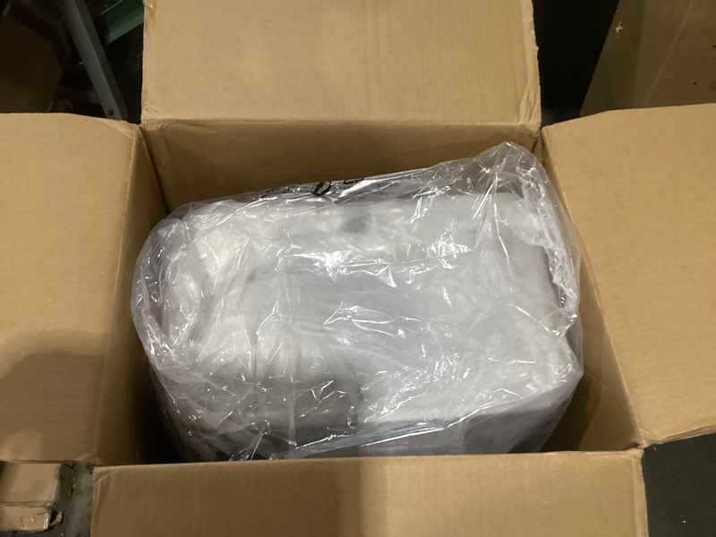 Condition photo showing New/Like New for EKO Madison Brushed Stainless 50 Liter/13.2 Gallon Step Trash Can with Inner Liner - Fingerprint Resistant Finish 50L Brushed Stainless