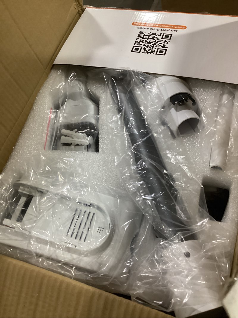 Condition photo showing Good Condition for tikom v500 cordless vacuum cleaner for home, 40000pa/450w stick vacuum with led touch screen, charging wall dock, anti-tangle, lightweight handheld vacuum for pet hair, hard floor, carpet orange&white