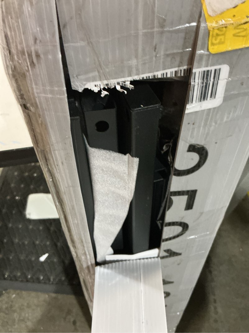 Condition photo showing As Is for 16 inch high platform twin bed frame no box spring needed, metal bed frame twin, noise free, easy assembly, heavy duty, black twin 16 inch