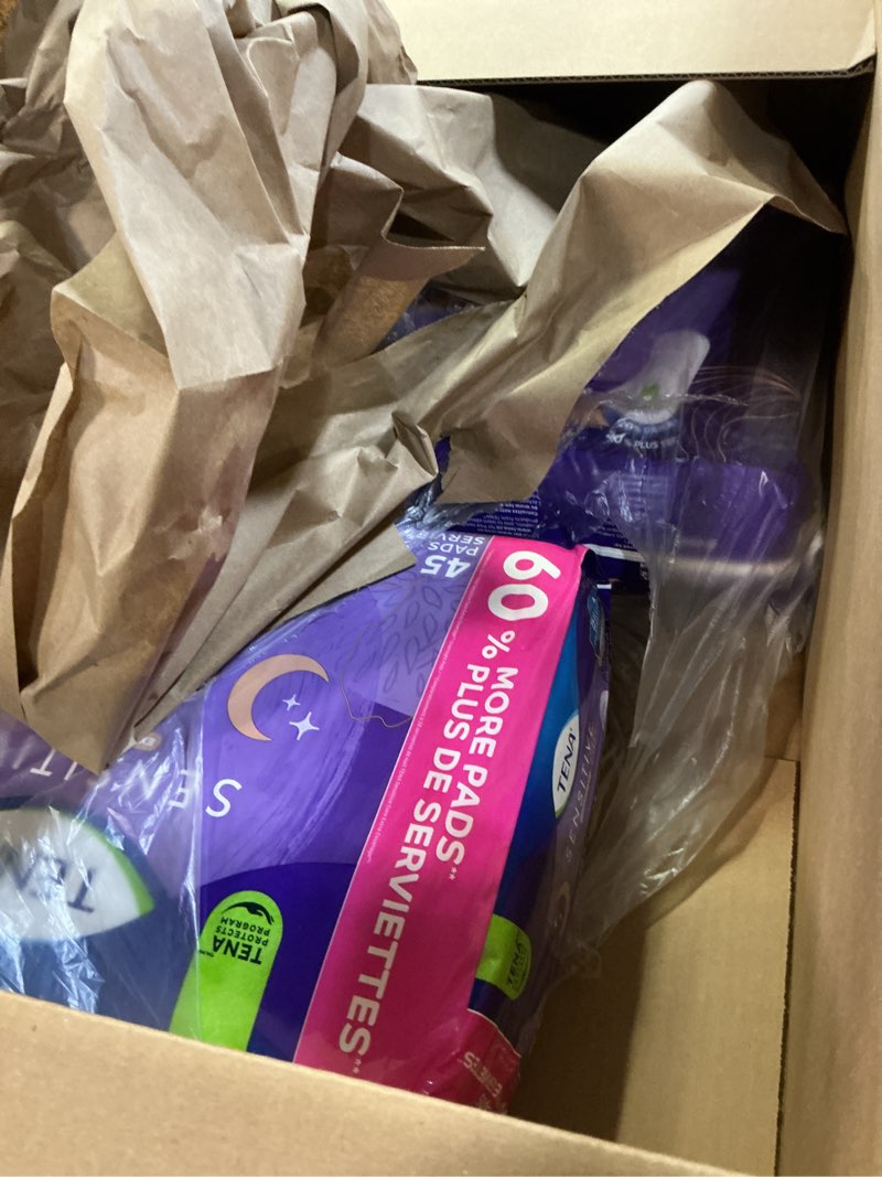 Condition photo showing New/Like New for TENA Sensitive Care Incontinence Pads, Bladder Control & Postpartum for Women, Overnight Absorbency, Extra Coverage - 90 Count