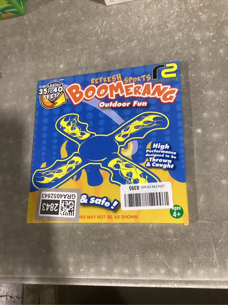 Condition photo showing Good Condition for boomerang for kids - toys for ages 8-13 boys & girls - fun & easy to use - easter basket stuffers for kids 6 7 8 9 10 + year old boy gifts - best easter gifts & summer birthday gift ideas for all ages red