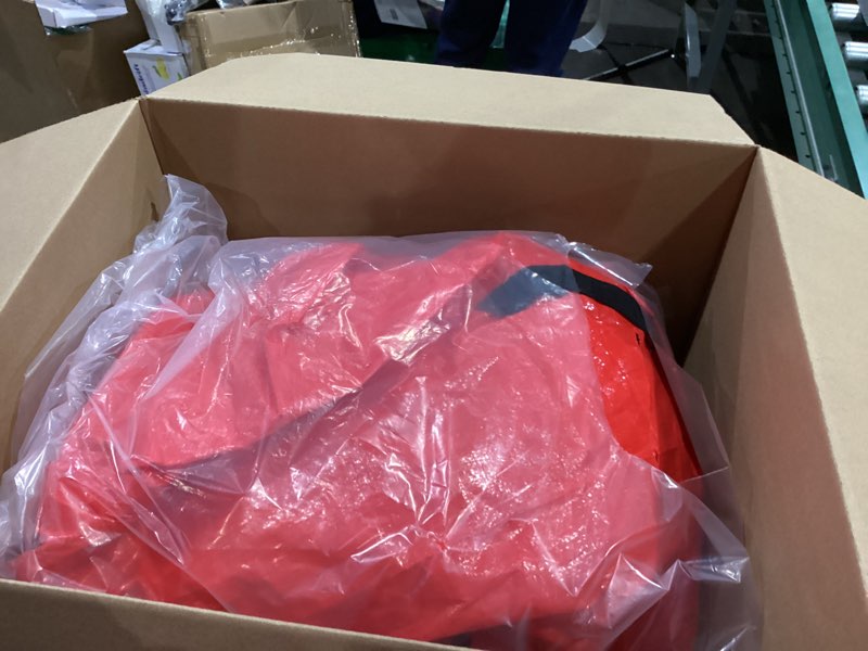 Condition photo showing As Is for BALEINE Upright Christmas Tree Storage Bag, 7.5 ft Tear Resistant PE Material Christmas Tree Bag with 4 Reinforced Handles for Xmas Holiday (Red) 7.5 ft Red