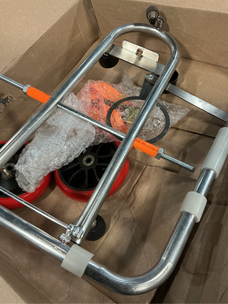 Condition photo showing Good Condition for (Similar)Toilet Installation Trolley, Portable Positioning Mobile Folding Toilet Installation Trolley, Ergonomic Design, Suitable for Renovation Projects