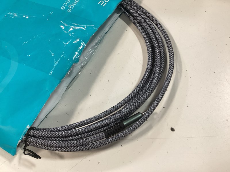 Condition photo showing Good Condition for AINOPE 240W USB C to USB C Cable Fast Charging 15FT,Right Angle Fast Type C Charging Cable Fits iPhone 16 Pro Max Plus,iPhone 15,MacBook Air/Pro,iPad Pro,Samsung,Pixel,All Devices, Grey, 1 Pack 15FT Grey 1