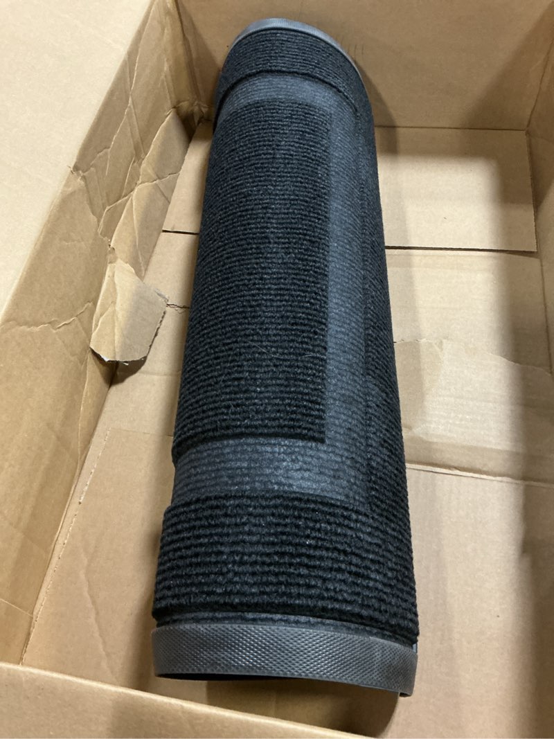Condition photo showing Good Condition for OLANLY Front Door Mat Indoor Outdoor Entrance, Waterproof All-Season, All-Weather Doormat, Sturdy Natural Rubber, Fade Resistant, Low Profile, Easy Clean Patio Porch Entryway Mat, 29.5x17, Black Black Classic Border Rectangular 29.5" x 17"