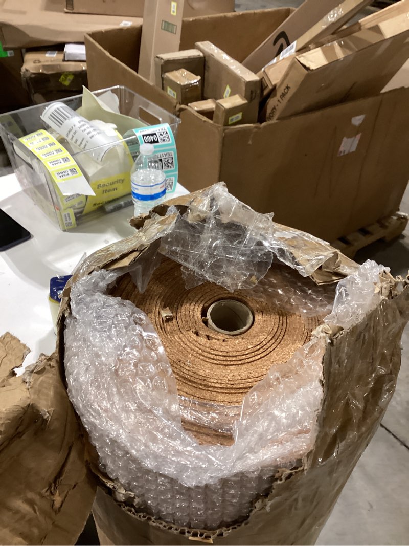 Condition photo showing Good Condition for 200 Sq. Ft. Cork Roll 48 x 600 Inch Cork Underlayment Roll Sound Insulation Mildew and Moisture Proof for Office Home School DIY Supplies(3mm Thick)