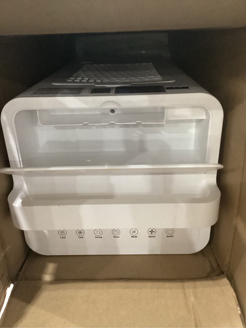 Condition photo showing As Is for USED NOT TESTED Portable Windowless Air Conditioners, 3-IN-1 Swamp Cooler, Evaporative Air Cooler, 6 Speeds & 3 Modes, 3-Gal Water Tank for Cooling, 20 FT/S Remote Control, Portable Air Cooler for Indoors