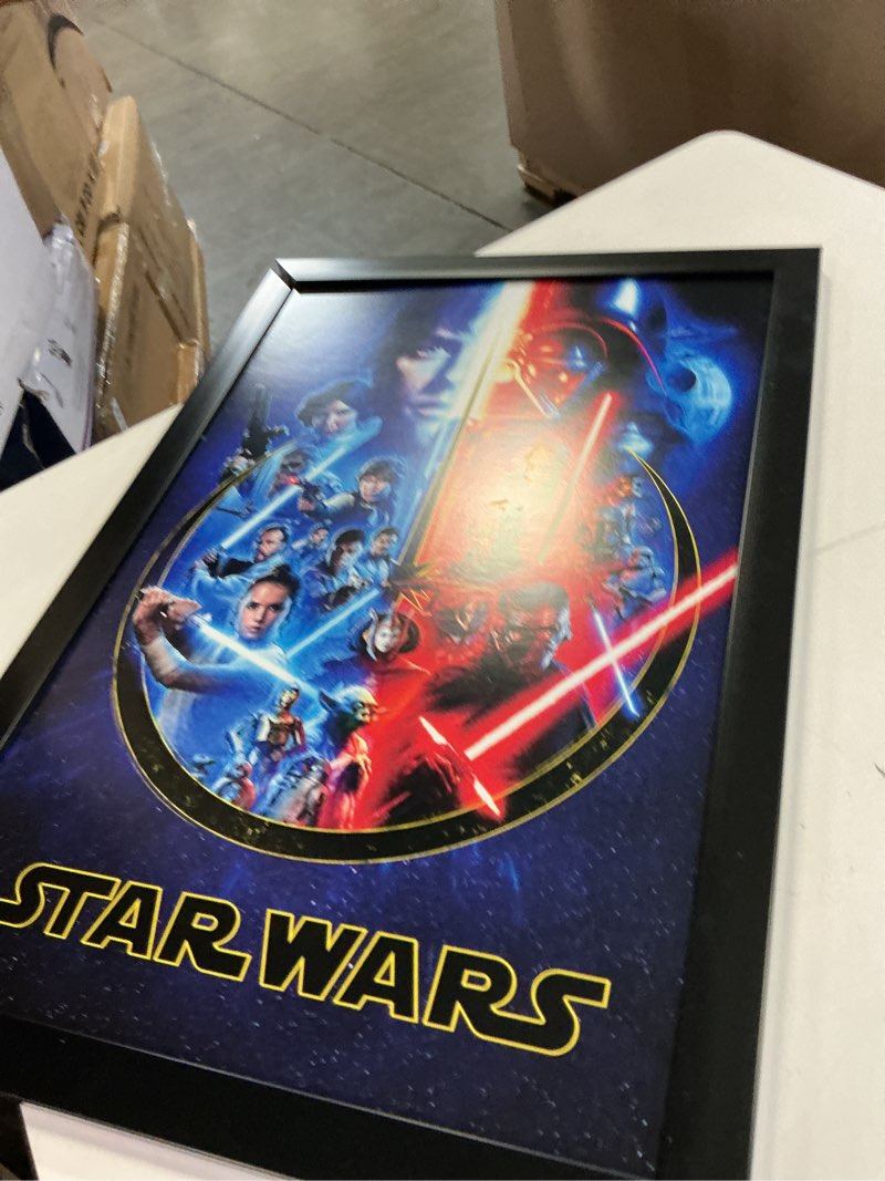 Condition photo showing As Is for sponsored   trends international star wars - skywalker saga wall poster, 22.375" x 34", premium poster & mount bundle touch the image to zoom in                   trends international star wars - skywalker saga wall poster, 22.375" x 34", premium poster & mount bundle