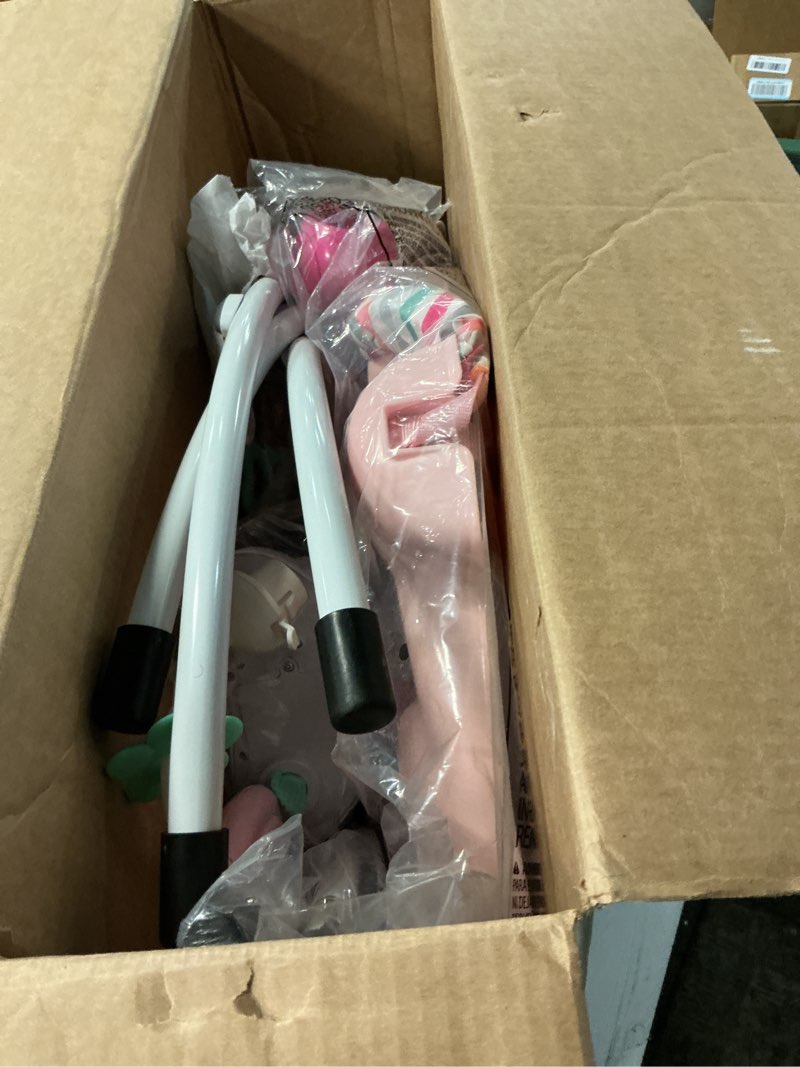 Condition photo showing Good Condition for Bright Starts Disney Baby Minnie Mouse Forever Besties Baby Activity Center Jumper with 10 Toys, Lights & Sounds, 360-Degree Seat, 6-12 Months (Pink)