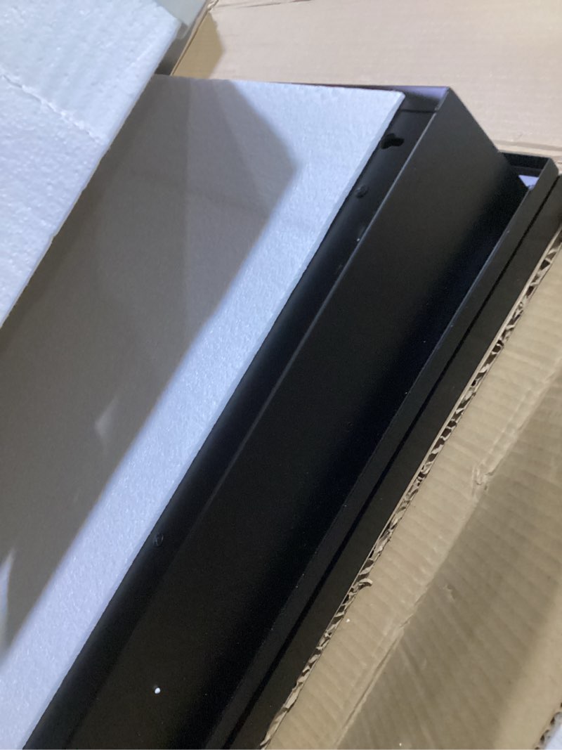 Condition photo showing Good Condition for tokeshimi 24x26 recessed medicine cabinet with mirror wall mounted, metal beveled mirror with storage for bathroom vanity, aluminum alloy medicine cabinet mirrored black 24x26 in single-door black