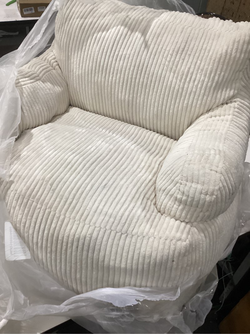Condition photo showing Good Condition for maxyoyo kids bean bag chair, stuffed toddler bean bag sofa with filler bean bag chair for boys and girls, lazy sofa with pocket floor chair for gaming, reading, beige standard beige
