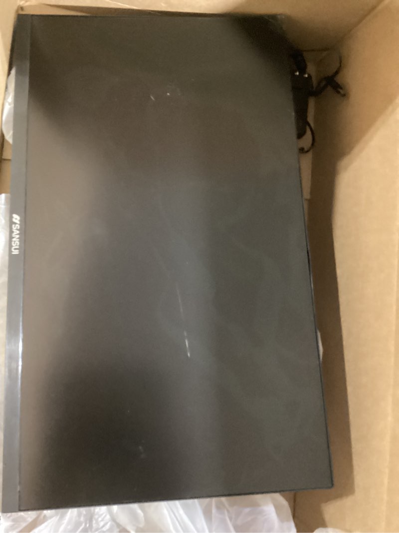 Condition photo showing As Is for sansui 24 inch gaming monitor 180hz, dp 1.4 & hdmi 2.0 ports high refresh rate computer monitor, racing fps rts modes, 1ms response time 110% srgb (es-g24f4, hdmi cable included) 24 inch 180hz gaming monitor