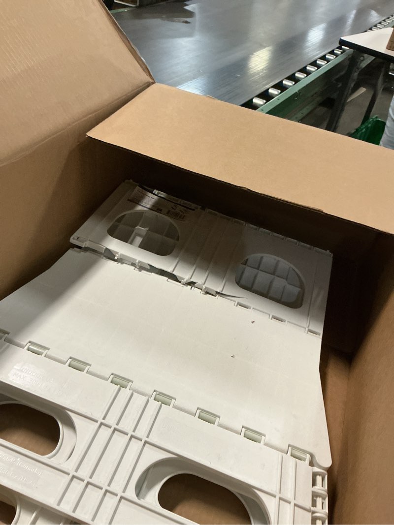 Condition photo showing As Is for Bee Neat Folding 2 Step Stool for Adults, Kids, Toddlers - Collapsible & Foldable Step Ladder for Kitchen, Bathroom or Bedroom - Non-Slip & Wide Stepping Stool Supports 200lbs - Gray