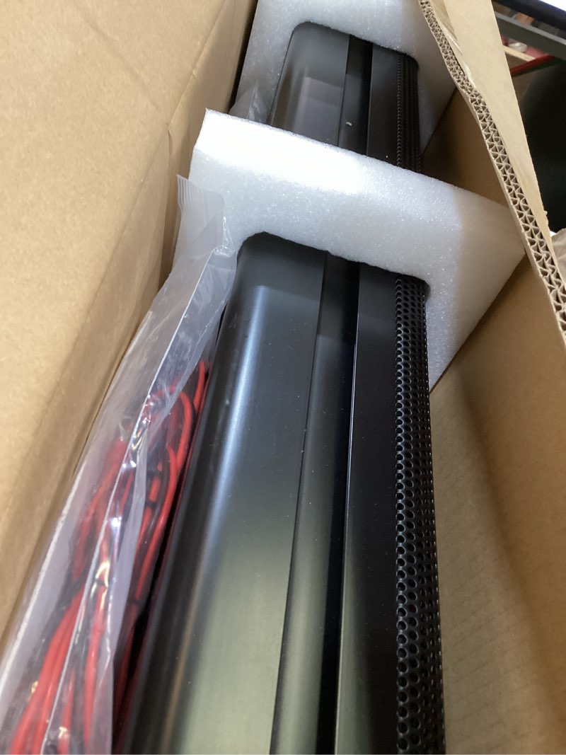 Condition photo showing As Is for ehaho 26 inch utv sound bar, ip66 waterproof bluetooth golf cart sound bar, atv soundbar with rgb lighting, amplified powersports sxs soundbar, utv speakers compatible with polaris rzr can-am 26.4 in