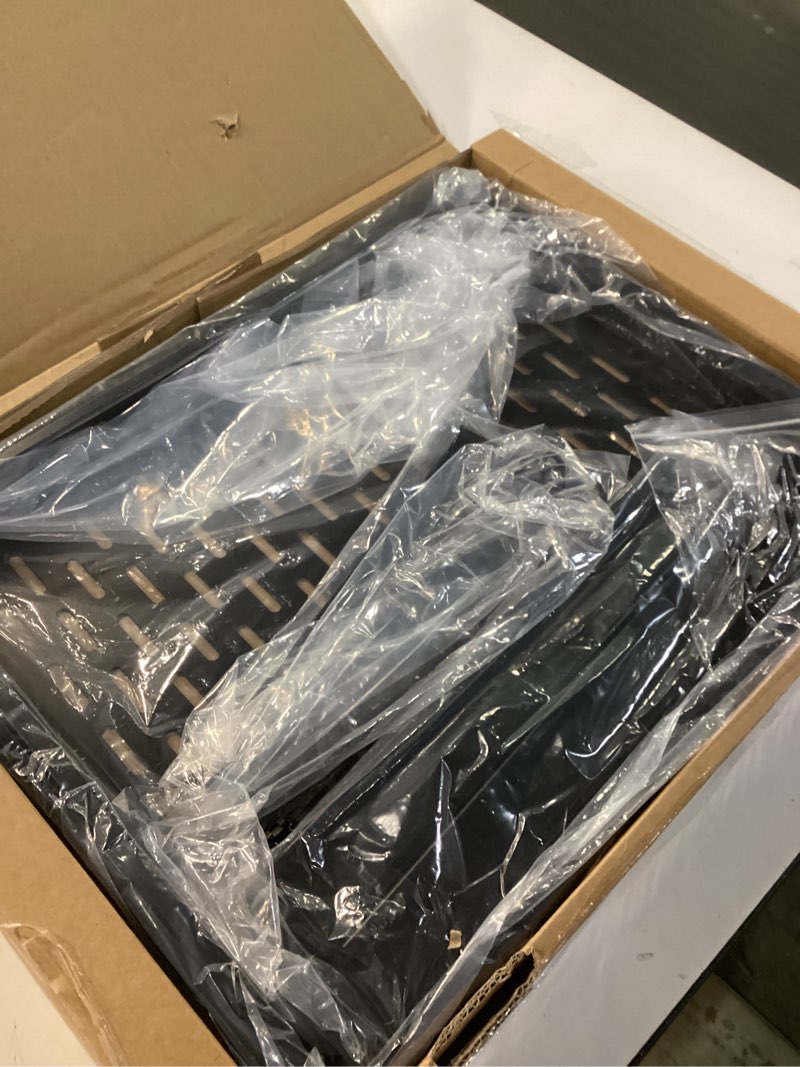 Condition photo showing Good Condition for Tecmojo 1U Sliding Rack Shelf,4-Post Vented Rack Mount Shelf,13.8in Deep with Adjustable Mounting Depth 13.8-19.7in,Supports to 110lbs,for 19 Inch AV/Network Equipment Rack,Unassembled,Black 13.8-19.7" Depth