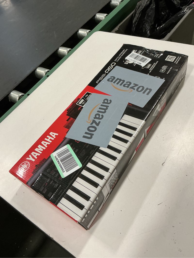 Condition photo showing New/Like New for Yamaha 37-Mini Key Musical Keyboard Piano featuring Portable Design, 42 Instrument Voices, Phrase Recorder, Built-In Speakers, Battery Power, Black (PSS-A50)