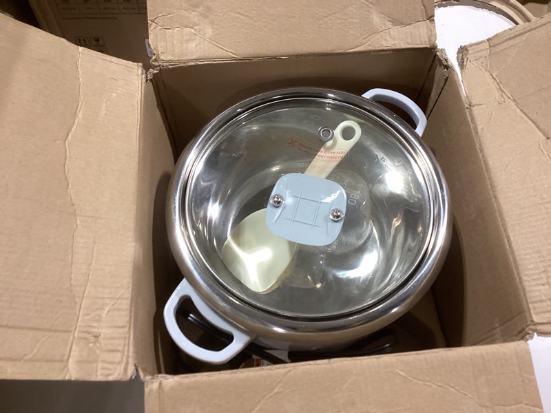 Condition photo showing Good Condition for AROMA® Select Stainless® Rice Cooker, 3-Cup (Uncooked) / 6-Cup (Cooked), Stainless Steel Inner Pot, Small Rice Cooker, Auto Keep Warm, 1.2 Qt, White, ARC-753SG 6-Cup(cooked) / 1.3Qt.