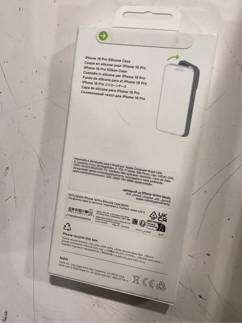 Condition photo showing New/Like New for apple iphone 16 pro silicone case with magsafe - black
