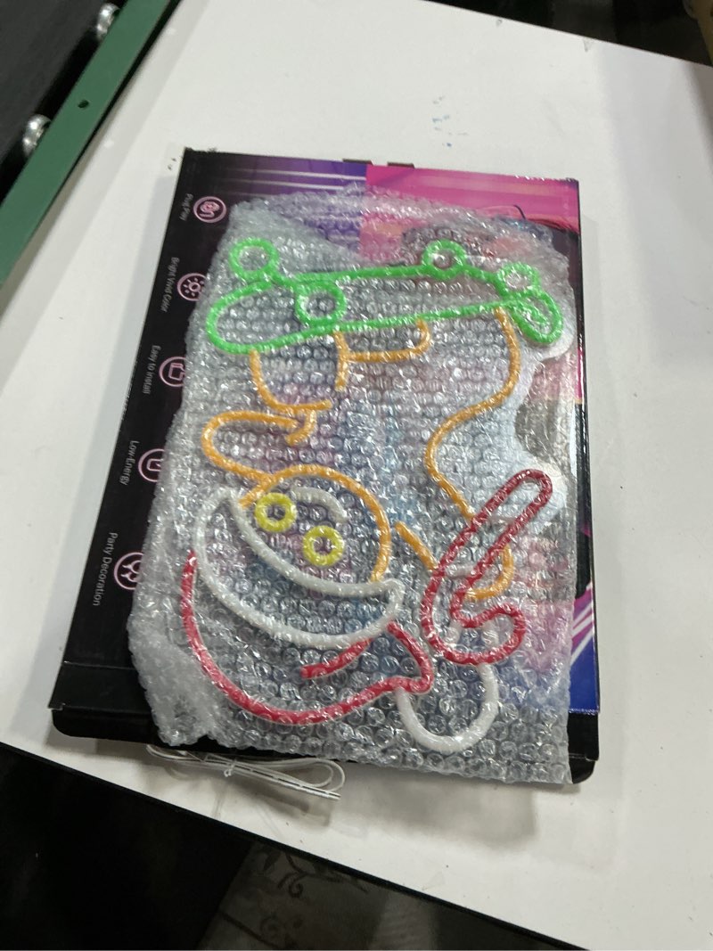 Condition photo showing New/Like New for Skateboard Gingerbread Neon Sign for Christmas Décor Dimmable Gingerbread Décor Led Sign USB Powered Christmas Neon Light for Bedroom Living Room Bar Party (12.1 * 15.2 inches)