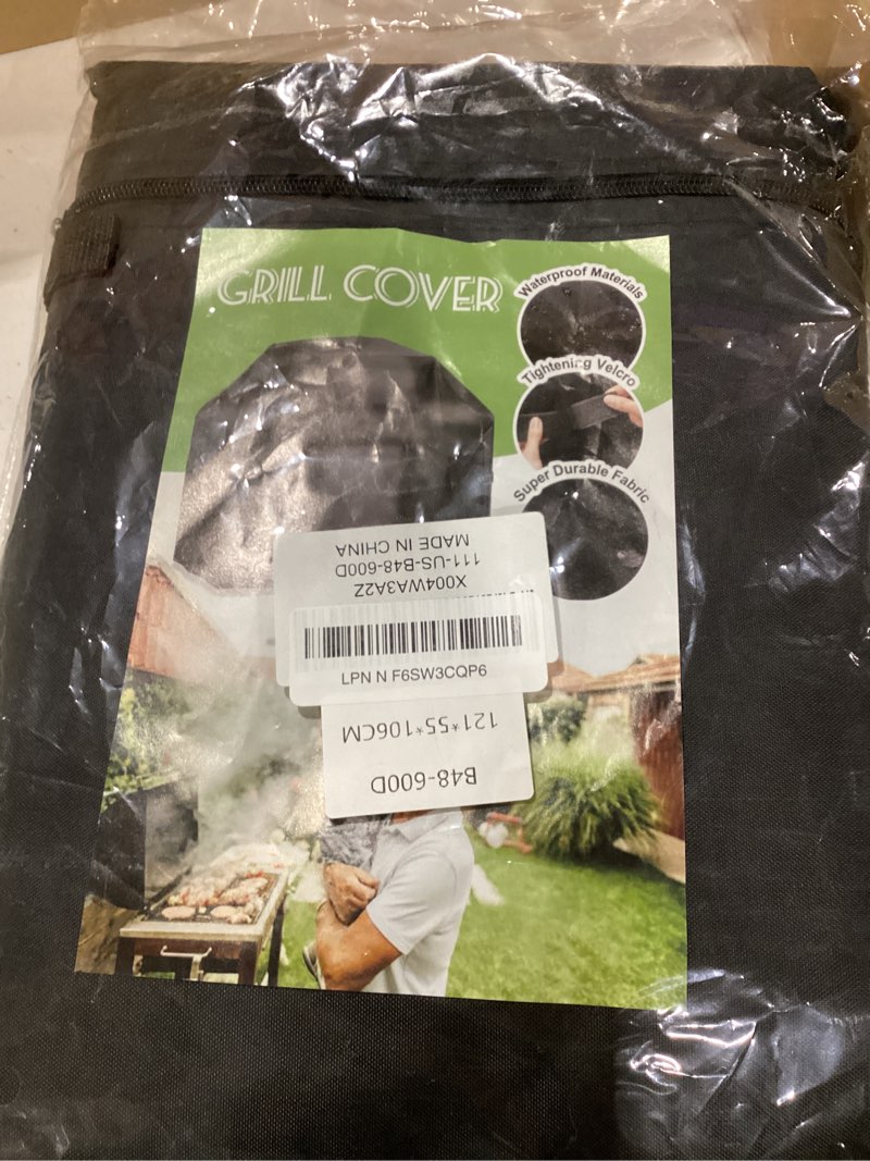 Condition photo showing Good Condition for aoretic grill cover, 48 inch heavy duty bbq gas grill cover for outdoor grill, charbroil grill cover barbecue waterproof for weber char-broil monument, dyna-glo nexgrill t-spun polyester heavy duty 48"