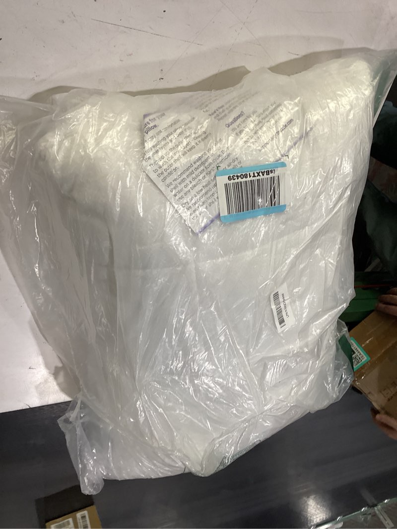Condition photo showing New/Like New for nuzzle adjustable firm pillow , luxury standard size bed pillow hotel collection - best adjust height soft cooling pillow for back, stomach or side sleepers - home gifts standard size (set of 1) white