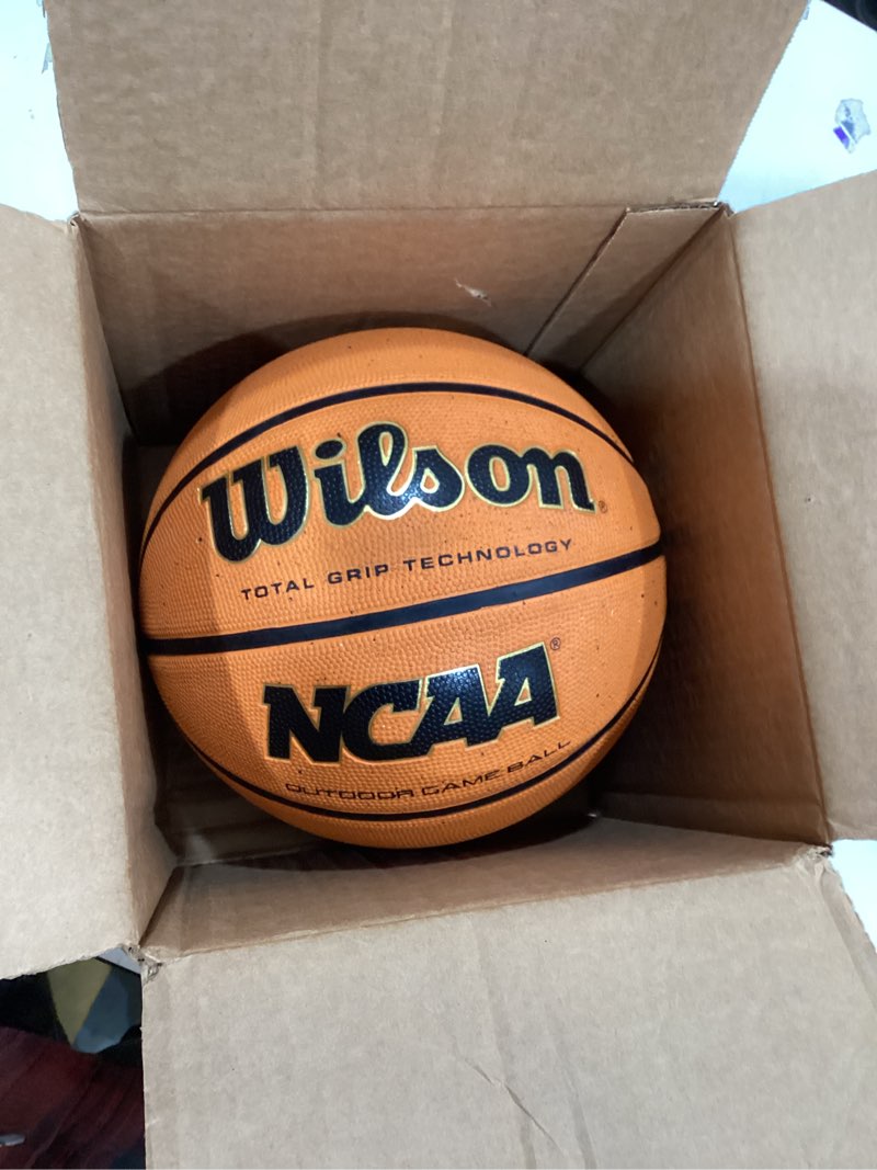 Condition photo showing Good Condition for Wilson NCAA Outdoor Game Basketballs - Orange, Size 6 and Size 7 Size 7 - 29.5"