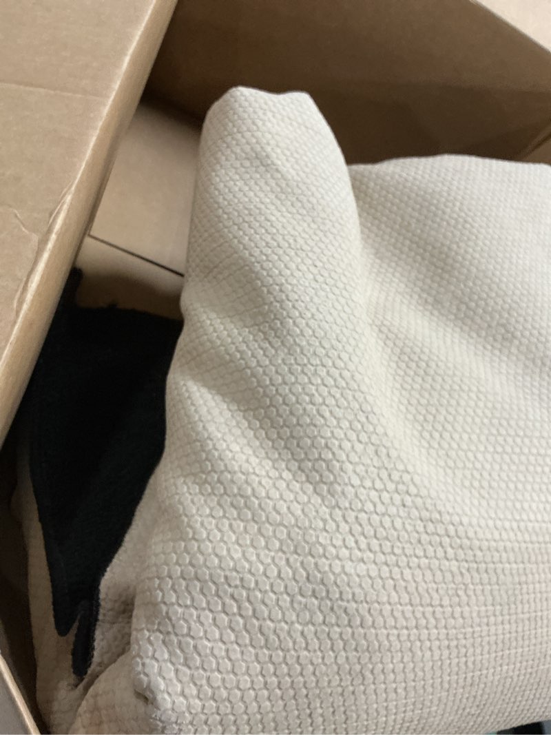 Condition photo showing As Is for garland rug town square area rug, 24-inch by 40-inch, black black 24 in x 40 in (similar no same)