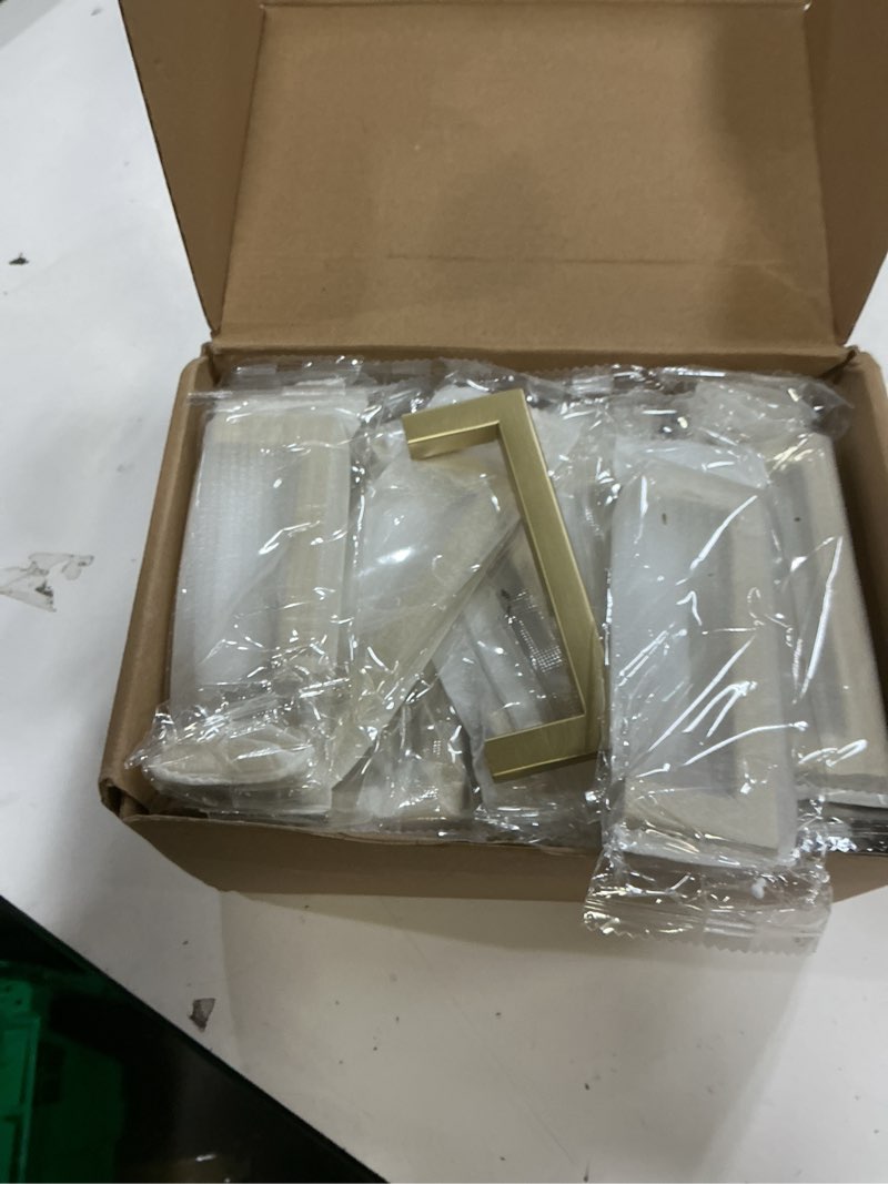 Condition photo showing New/Like New for goldenwarm 30 pack 3-3/4 inch brushed gold cabinet handles dresser handles brushed brass cabinet pulls gold drawer pulls kitchen hardware for cabinets 30 3-3/4in(96mm) hole centers