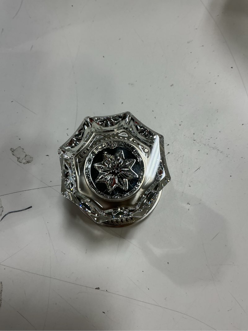 Condition photo showing Good Condition for Satin Nickel Door Knobs Crystal Door Knob Brushed Nickel Passage Door Knobs Glass Silver Interior Door Knob for Hall and Closet 1 Pack 1 Satin Nickel-Passage