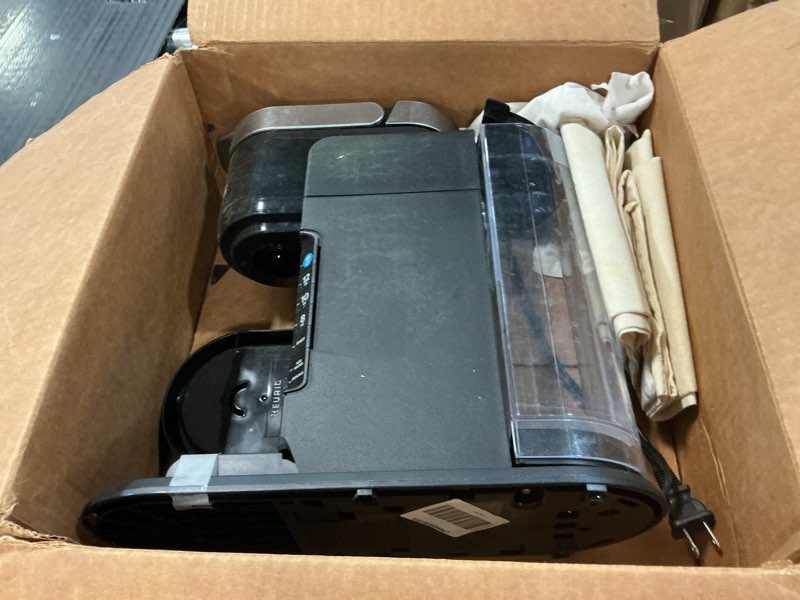 Condition photo showing As Is for Keurig K-Café Barista Bar Single Serve Coffee Maker and Frother, with 3 Brew Sizes, Hot and Cold Coffee Capabilities, 2oz Coffee Shot Button, Black