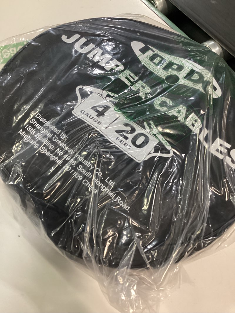 Condition photo showing Good Condition for topdc 4 gauge 20 feet jumper cables for car, suv and trucks battery, heavy duty automotive booster cables for jump starting dead or weak batteries with carry bag, (td-p0420) 4 gauge, (20ft)