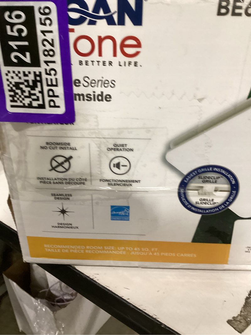 Condition photo showing Good Condition for broan-nutone bathroom exhaust fan – easy retrofit without attic access, ultra quiet 0.9 sones, effective ventilation at 60 cfm energy star certified moisture and odor control 60 cfm energy star 60 cfm 0.9 sones