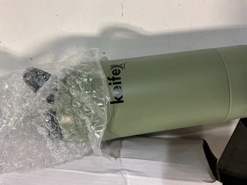 Condition photo showing Good Condition for insulated stainless steel shaker bottle with storage compartment – leak proof protein shaker cup, keeps drinks cold for hours, durable gym bottle, bpa free, 16oz – keifex (forest green)