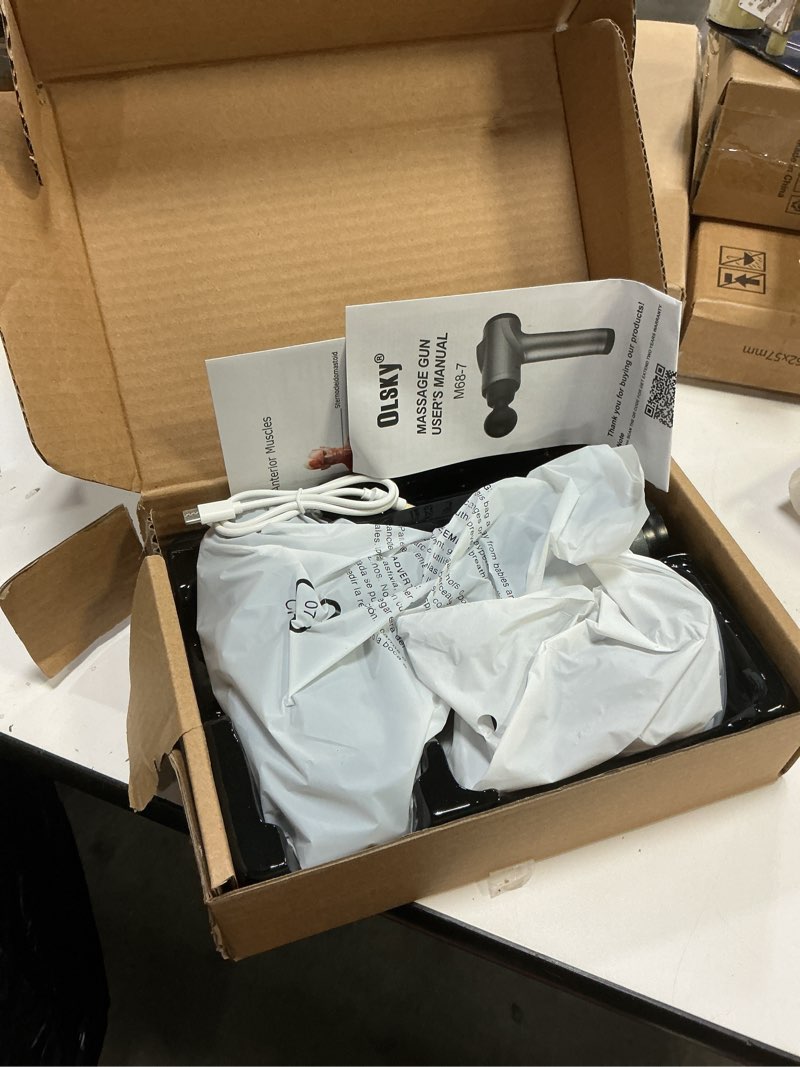 Condition photo showing New/Like New for Massage Gun Deep Tissue, Handheld Electric Muscle Massager, High Intensity Percussion Massage Device for Pain Relief with 9 Attachments & 30 Speed(Grey)