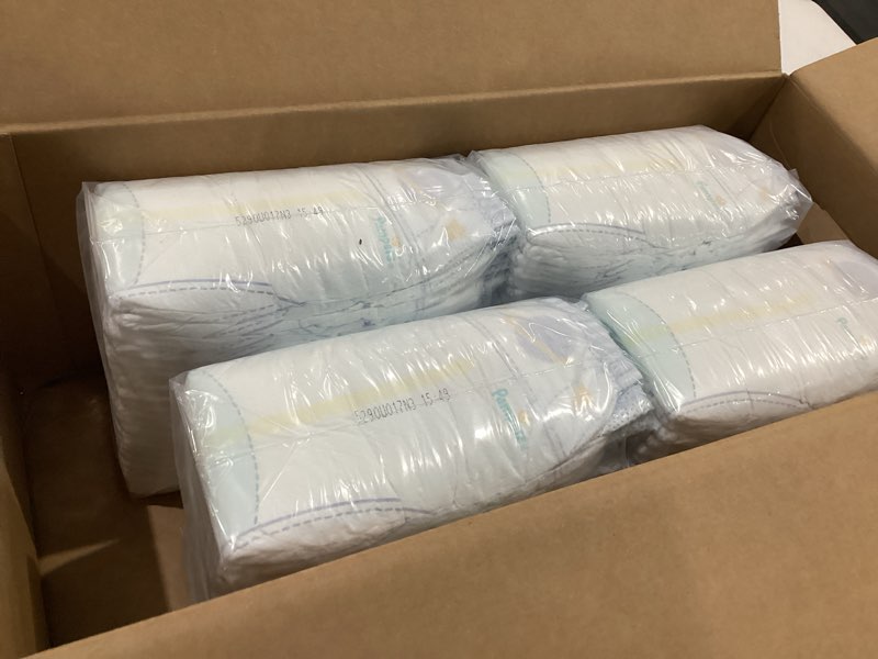 Condition photo showing New/Like New for pampers zzz overnight diapers, size 5 (27+ lbs), 88 count, nighttime protection disposable baby diaper, night time leak and skin protection size 5 88