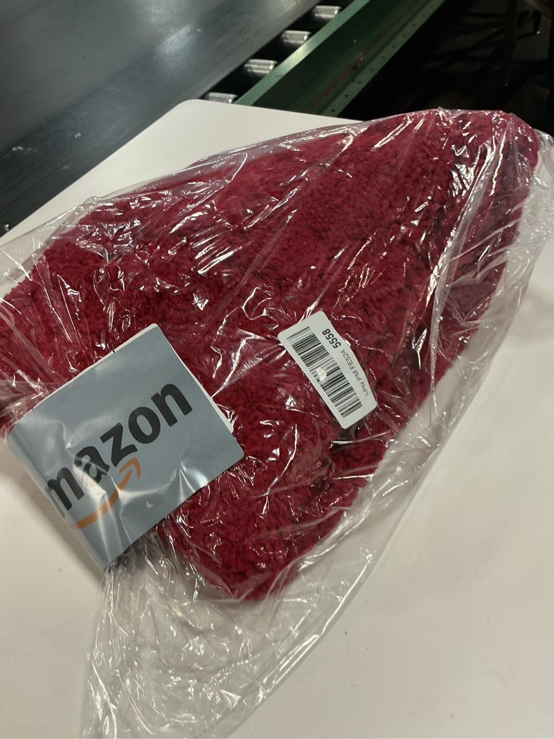 Condition photo showing Good Condition for MIULEE Christmas Red Extra Thick Non Slip Bathroom Rug Shaggy Soft Bath Mat Plush Microfiber Absorbent Water for Shower Tub Machine Washable (24x48 Inches) 24''x48'' Red