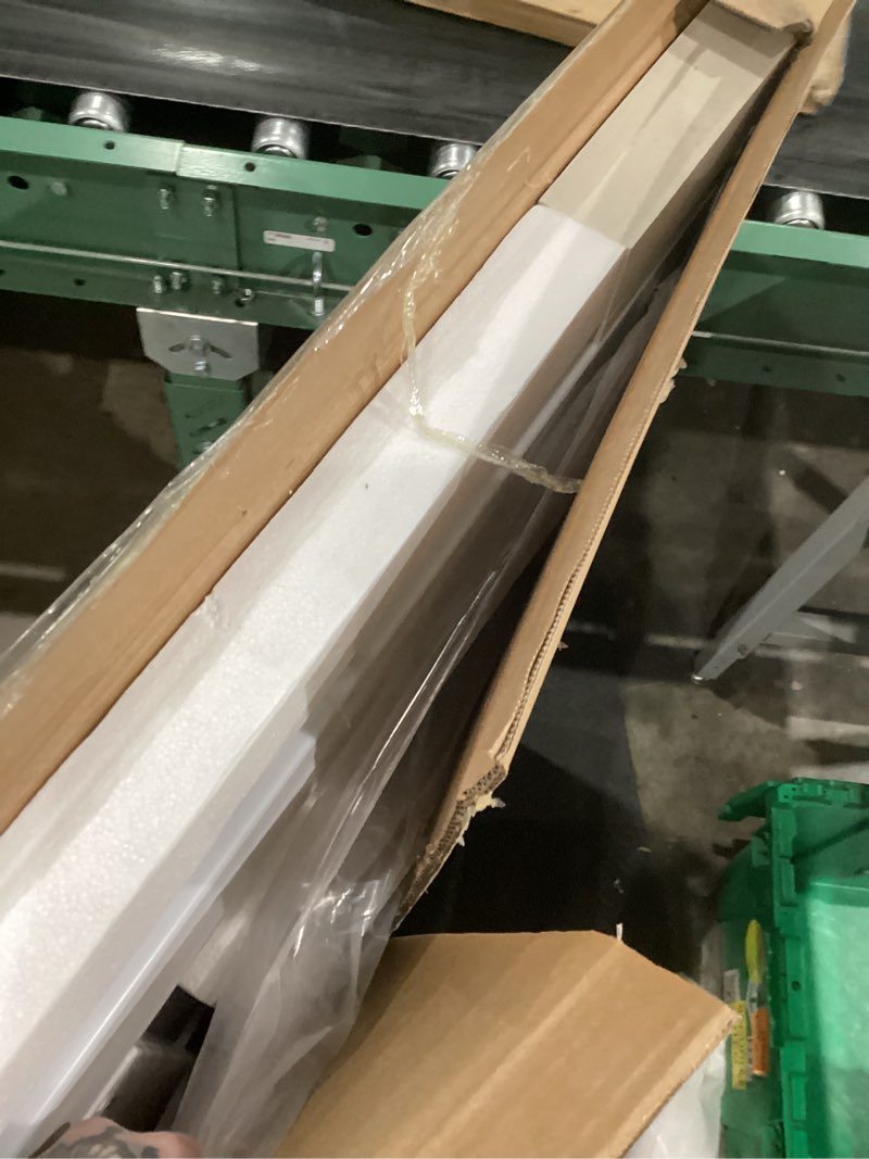 Condition photo showing New/Like New for Keonjinn LED Mirror for Bathroom 40 x 30 Inch, Frontlit & Backlit Bathroom Vanity Mirror with 3 Color Lights, Lighted Bathroom Mirror with Anti-Fog, HD Tempered Glass, UL-Listed LED Driver, CRI90+ 30"L x 40"W