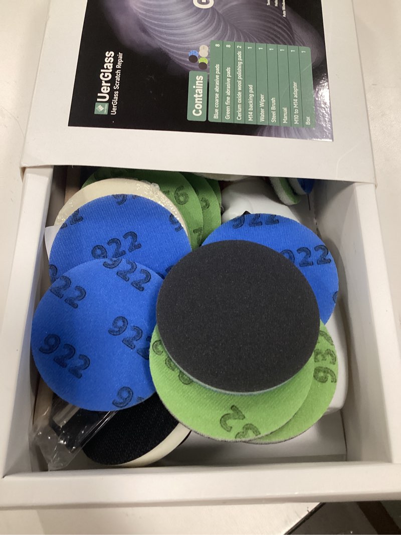 Glass Scratch Remover Kit Mesh Net Sanding Abrasive Pads Set Kit for Glass Windoor Door Wall Table C