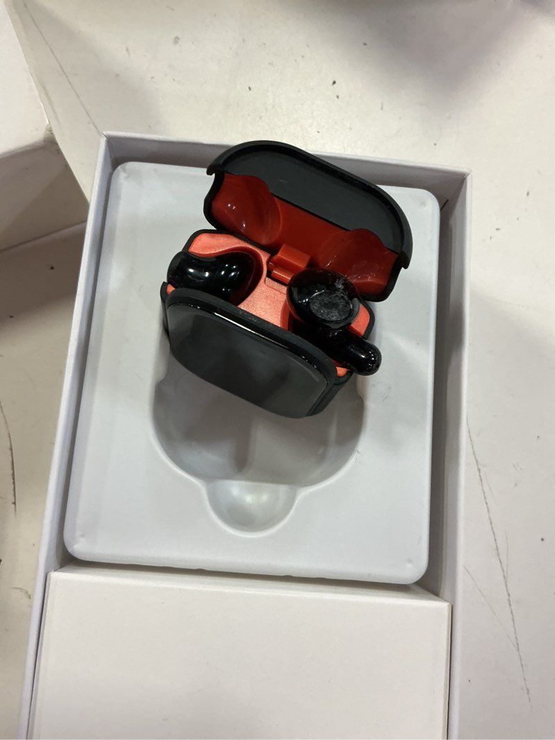 Condition photo showing As Is for ne20 earbuds, 2025 new ne20 ai translation earbuds in real time, language translator headphones with lcd touch screen audifonos traductores inglés español support 140 languages for travel business