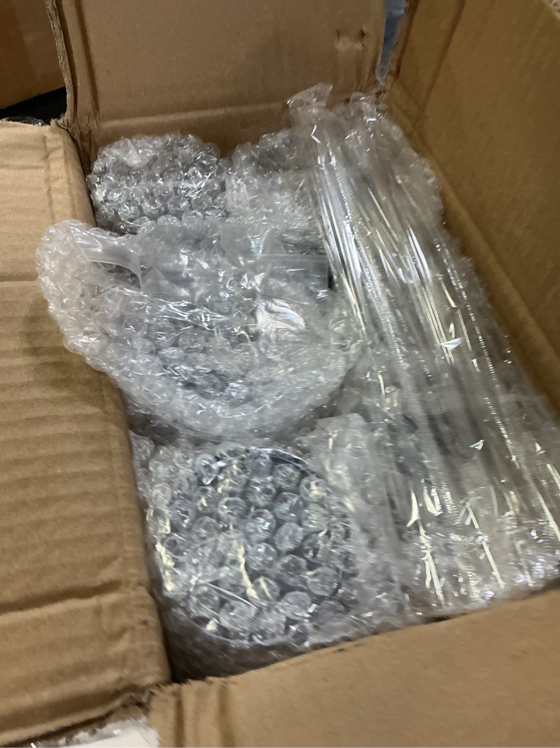 Condition photo showing New/Like New for 6 pack 24oz snow globe tumblers, double wall acrylic snowglobe cup with pre drilled hole, lids, straws and plug, reusable clear plastic tumbler for snow globe glitter diy
