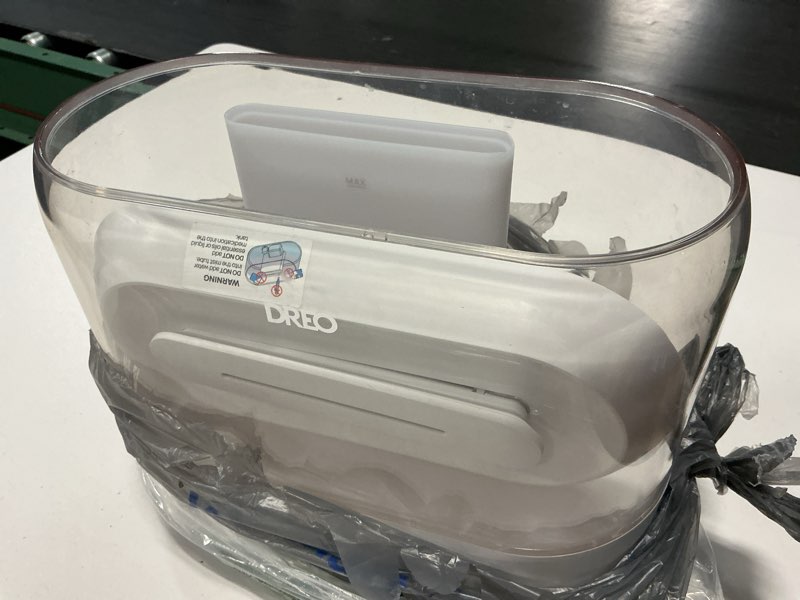 Condition photo showing Good Condition for dreo humidifiers for bedroom, 4l top fill for large room, 36h runtime, 28 db quiet supersized cool mist air humidifier for baby nursery, plants, indoor, night light, easy to clean & fill, white