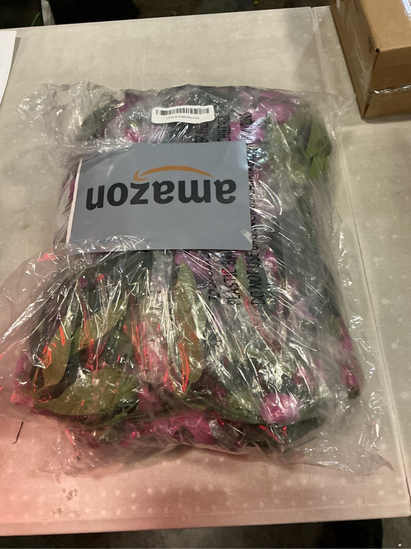 Condition photo showing Good Condition for veryhome 3pcs 7.2ft/piece artificial flowers wisteria garland artificial wisteria vine hanging flower greenery garland for home garden outdoor wedding arch floral decor (fuchsia)