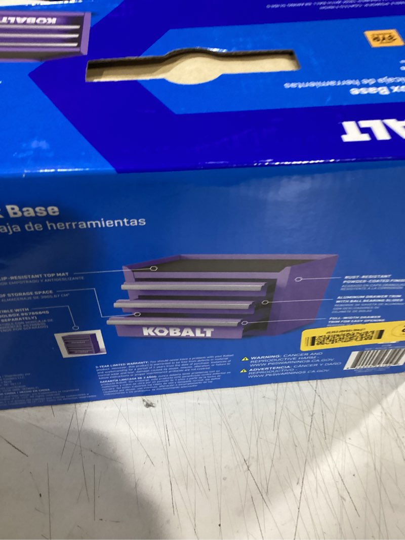 Condition photo showing New/Like New for kobalt mini tool box 820909561095