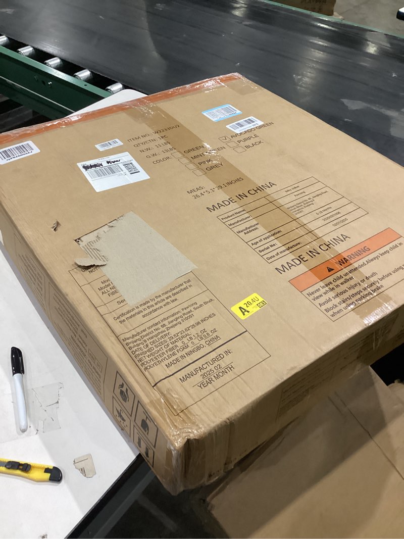 Condition photo showing New/Like New for Foldable Baby 5-in-1 Activity Walker - Rocker, Activity Center, Bouncer, Seat Walker, Push Walker - Adjustable Speed Rear Wheels and Height Toys Ages 6-18 Months… (Light Green)