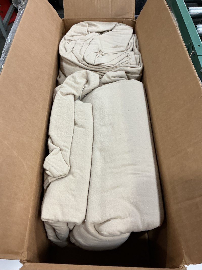 Condition photo showing Good Condition for lane linen cotton flannel queen sheet set - brushed for extra softness - breathable & durable cotton flannel queen size bed sheets set - warm & cozy winter bed sheets with 15" deep pocket - linen linen queen