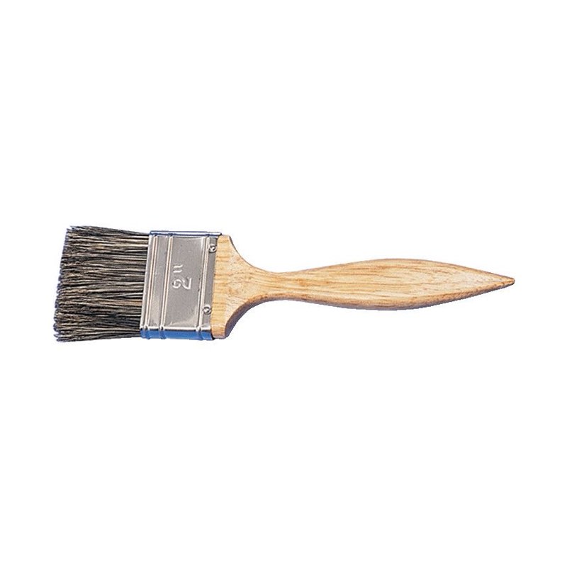 Flat Paint Brush Natural Bristle 4 Inch