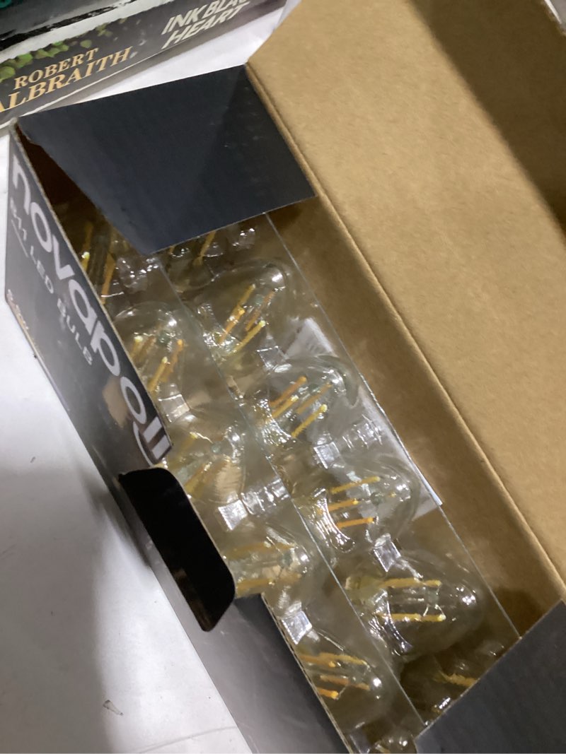 Condition photo showing Good Condition for 12-Pack E12 LED Bulb, 60 Watt Equivalent, Dimmable 2700K Warm White Light, B11 Chandelier Light Bulbs, 5.5W 500LM Candelabra LED Light Bulbs for Ceiling Fan Home Decor B11-5.5w-2700k 12PK