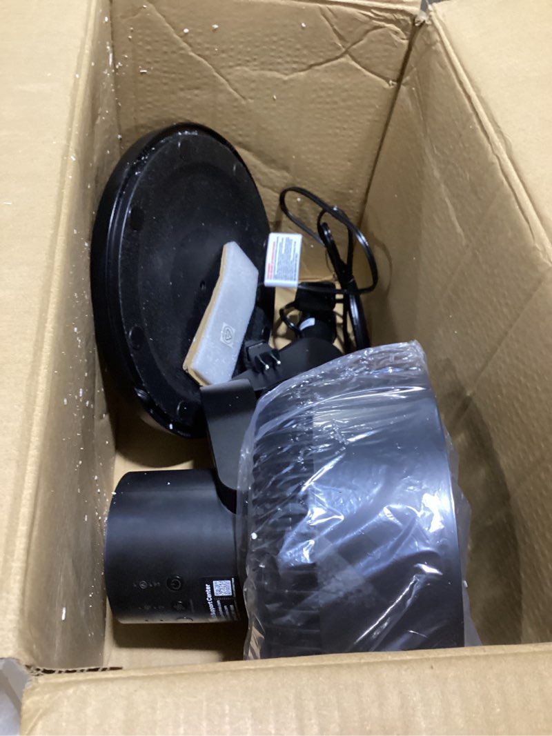 Condition photo showing As Is for Dreo Fan for Bedroom, 90ft Airflow, 20dB Quiet Fan, 90° Oscillating Standing Fan, DC Motor, 8+H Speeds, 3 Modes, 38-42'' Adjustable Height, 8H Timer, Air Circulator for Room, 105° Manual Vertical Black