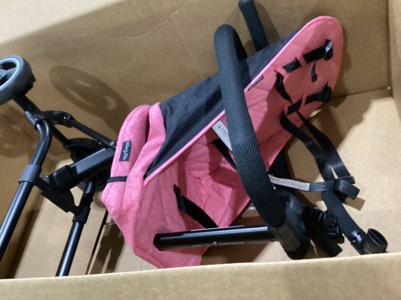 Condition photo showing Good Condition for dream on me coast rider travel stroller, lightweight & compact baby stroller, theme park approved, book-folding design, adjustable handle, soft-ride wheels, converts to rider & scooter - pink pink stroller